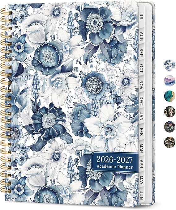 Planner 2026-2027, Jul 2026-Jun 2027 Academic Monthly & Weekly Planner