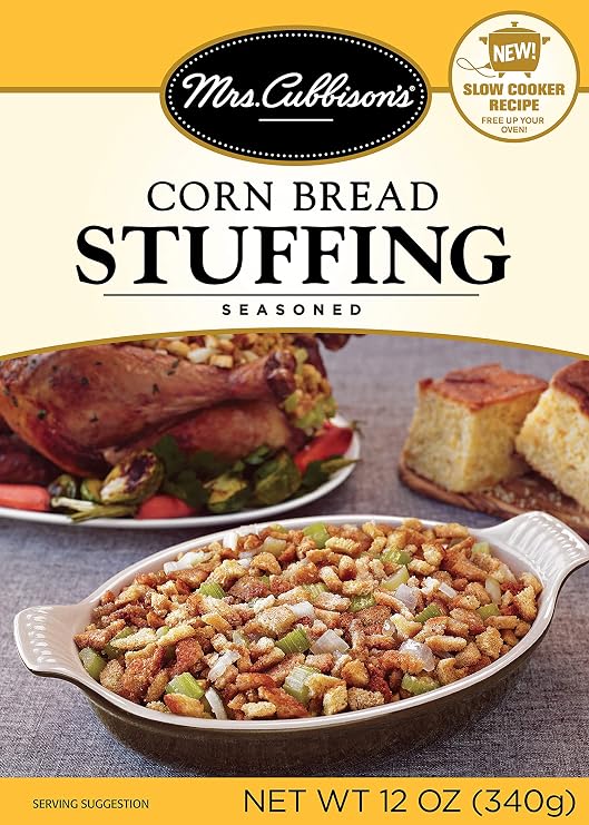 Mrs. Cubbison's Corn Bread Stuffing Mix | 12 Ounce, Pack of 6 | Holiday Stuffing for Turkey and More