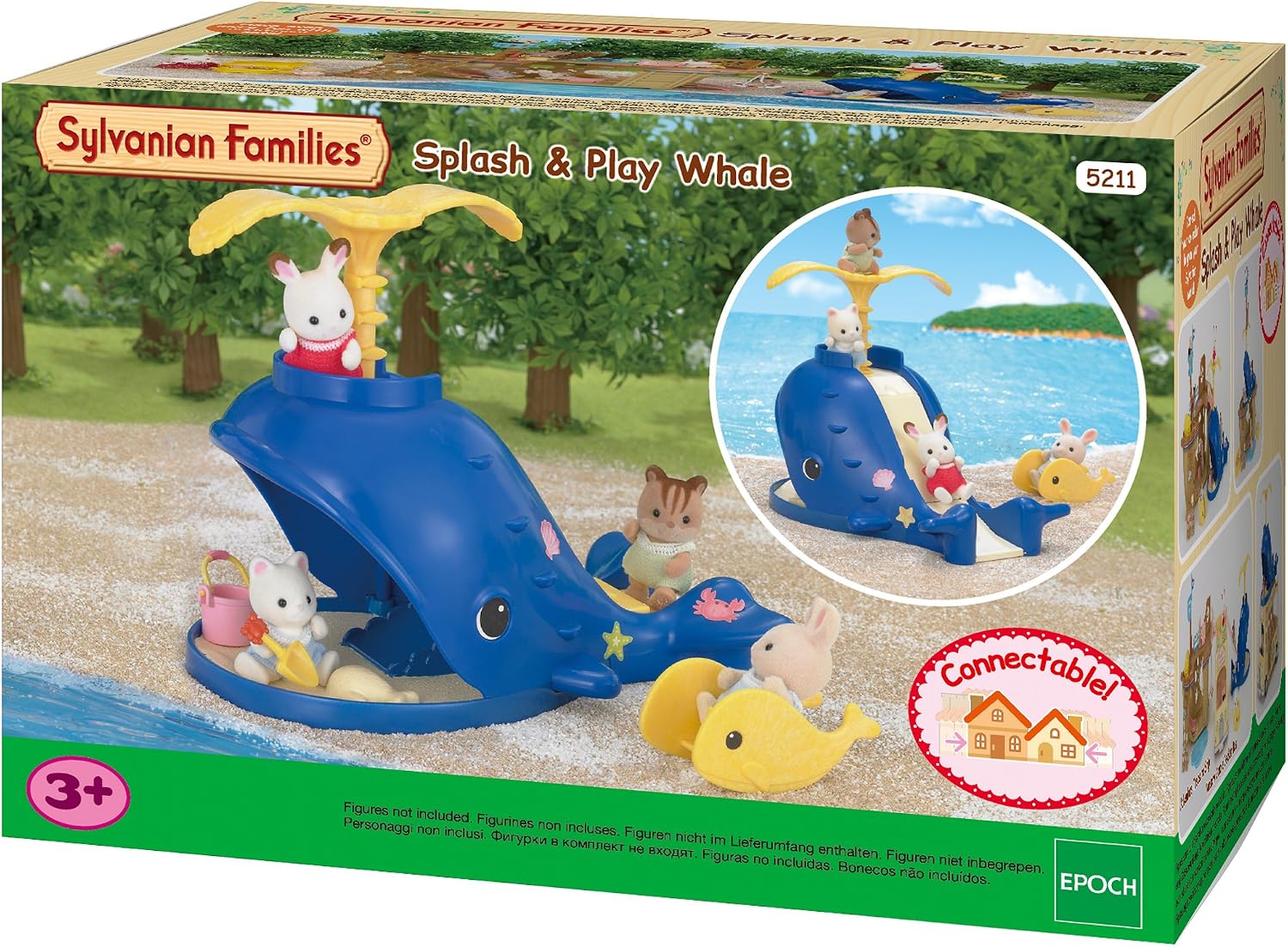Sylvanian Families 5211 Game and fun whale - doll house game set