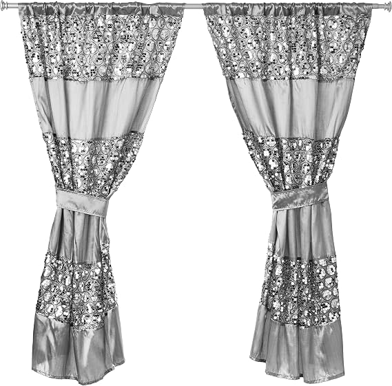 Popular Bath Silver Sinatra, Window Curtain
