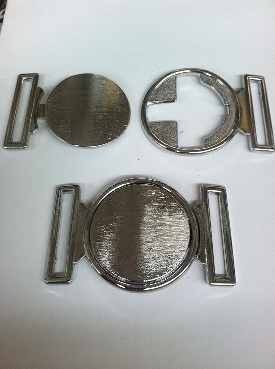 Silver Buckles, Plated 3-1/8" X2'' (1-1/2" Inside)-Clasp