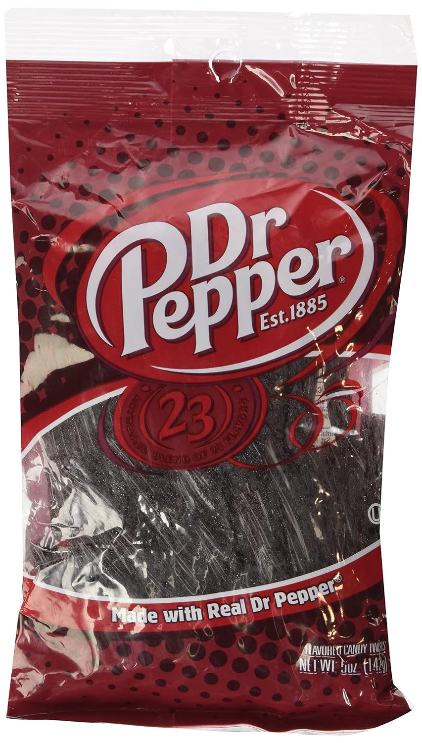 Dr. Pepper Licorice Twists - Made with Real Dr. Pepper! 4 Packs