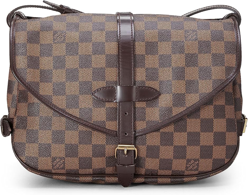 Pre-loved Damier Ebene Saumur 30, Brown