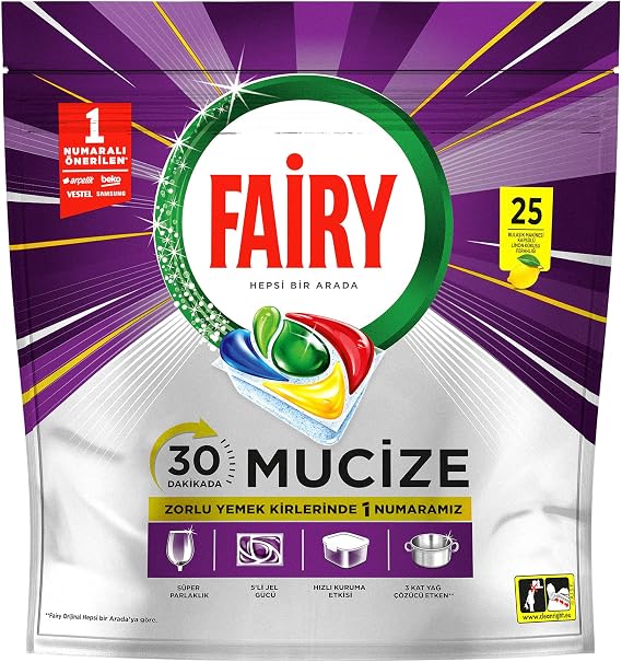 FAIRY Miracle Dishwasher Detergent Capsule/Tablet 25 Washes
