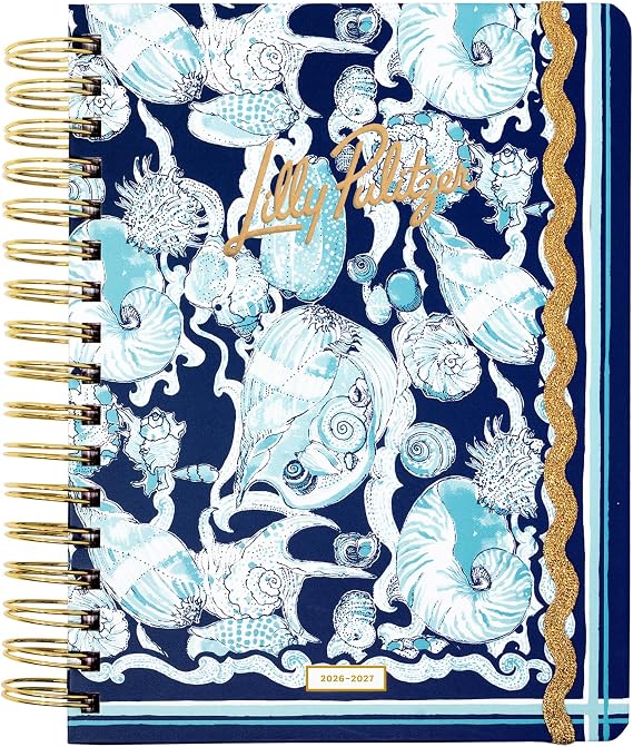 Lilly Pulitzer 17-Month Large 2026-2027 Planner, Shell Shine