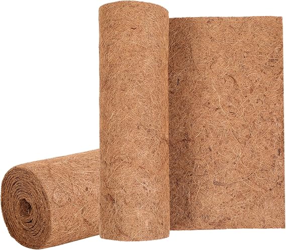 Sawysine 2 Rolls 16 x 118 Inch Coir Liner Roll Coconut Fiber Mat