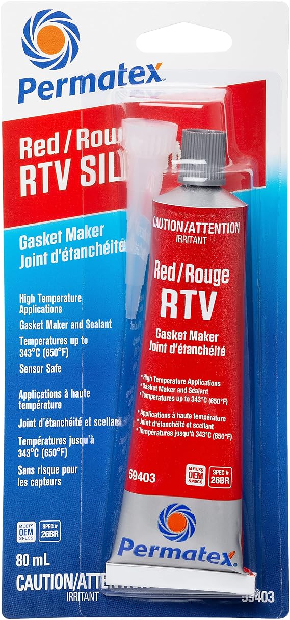 High-Temp Red RTV Silicone Gasket Maker - 80 ml
