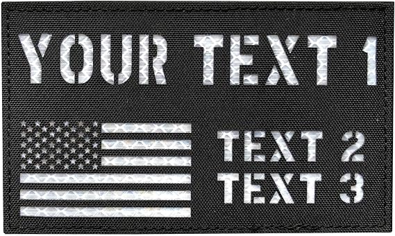 Personalized Custom Reflective Laser Cut ID Panel Patch Callsign Patch Name Tags IR Flag Patch Name Tapes