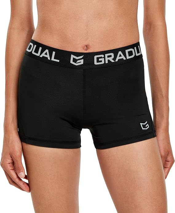 G Gradual 3" /7" Women's Spandex Compression Volleyball Shorts
