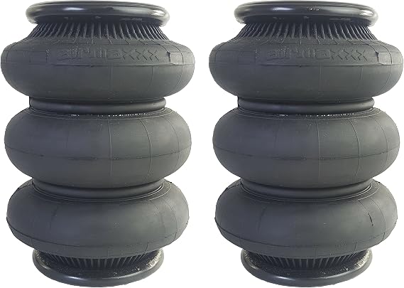 Triple Bellow 2600 Air Ride Suspension Bags 1/2" npt (2)