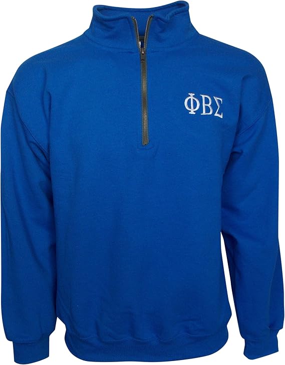 Mega Greek Phi Beta Sigma Fleece Quarter Zip Pullover