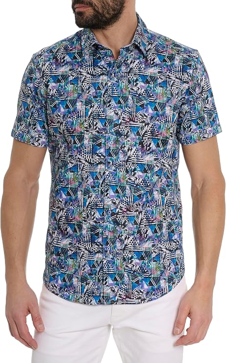 Robert Graham Men's Pullman Short Sleeve Woven Shirt
