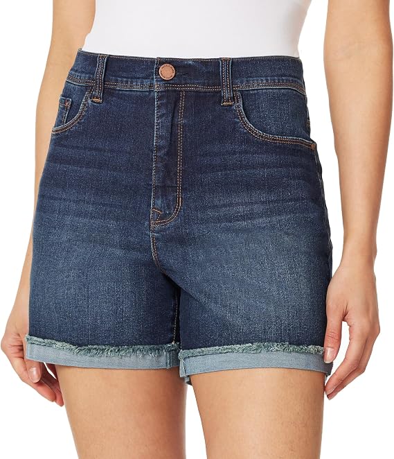 Angels Forever Young Forever High-Rise Cuffed Jean Shorts, Sizes 6-16