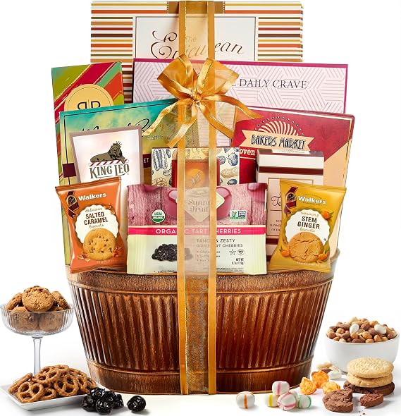 Broadway Basketeers Chocolate Food Gift Basket Snack Gifts for Women, Men, Families, College, Appreciation, Thank You, Valentines Day, Corporate, Get Well Soon, Care Package