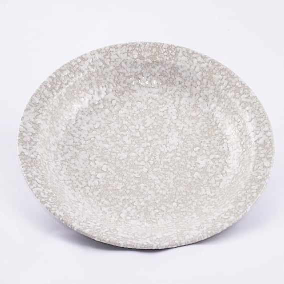 Ancient Cookware, White Glugu Pasta Plate, 11 inches