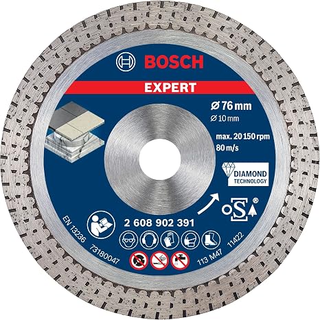 Bosch 1x EXPERT Hard Ceramic elmas kesme diski, 76x1,5x10 mm