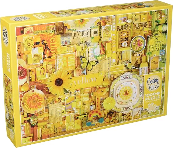 Cobble Hill Yellow 1000 Piece Jigsaw Puzzle