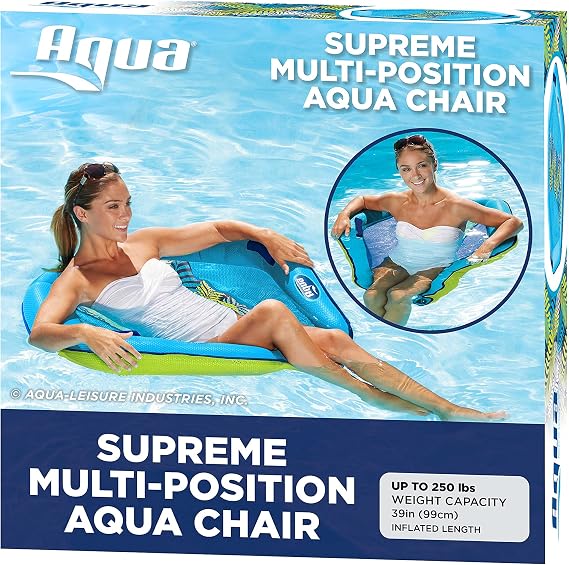 Aqua Pool Chair Float for Adults Zero Gravity Pool Floats Multiple Colors/Shapes/Styles for Adults and Kids Floating