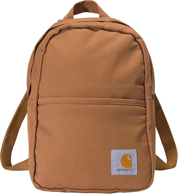 Carhartt Classic Mini Backpack, Durable, Water-Resistant Backpack with Adjustable Shoulder Straps, Carhartt Brown