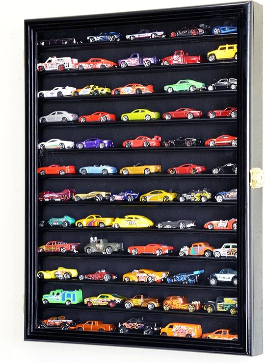 Hot Wheels Matchbox 1/64 Scale Diecast Display Case Cabinet Wall Rack w/UV Protection