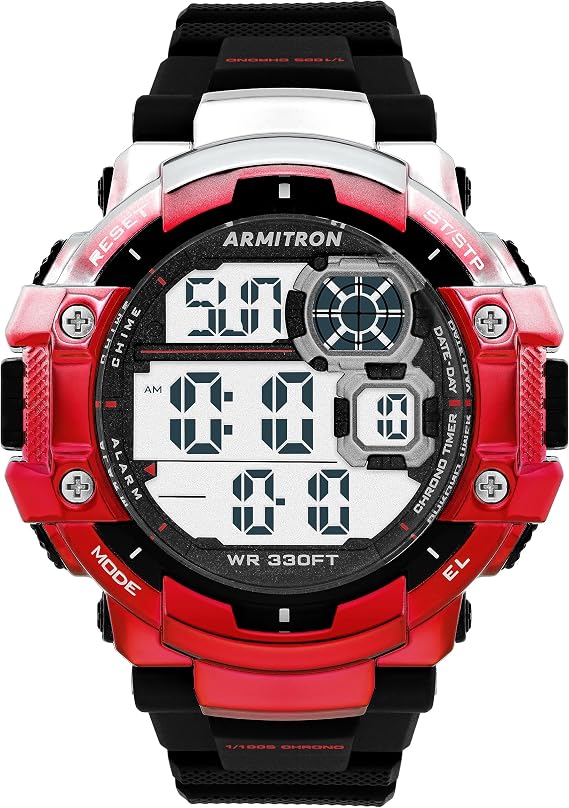 Armitron Sport Men's Digital Chronograph Resin Strap Watch, 40/8309