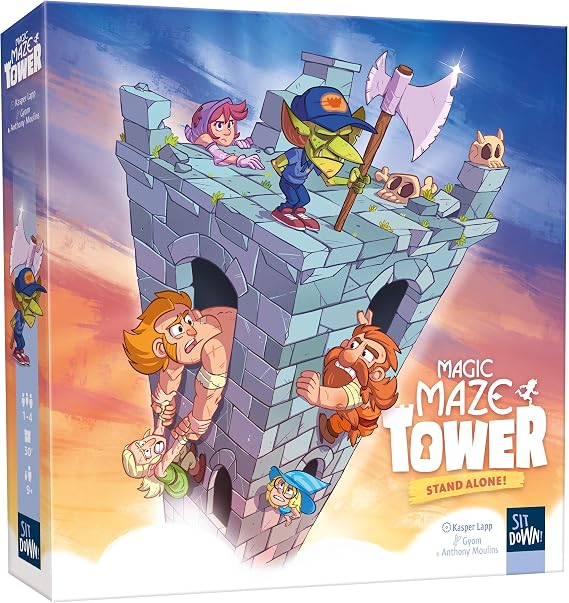 Sit Down | Magic Maze Tower | Family Board Game | Ages 9+ | 1-4 Players | 30 Minutes Playing Time