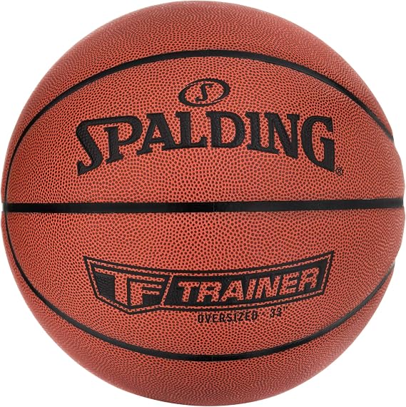 Spalding TF-Trainer 33" Oversized Basketball | Larger to Improve Shooting Technique | Designed for Indoor Play