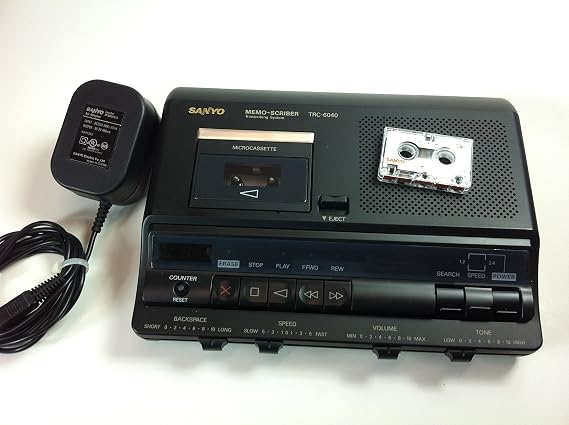Sanyo TRC-6040 - Microcassette transcriber - black