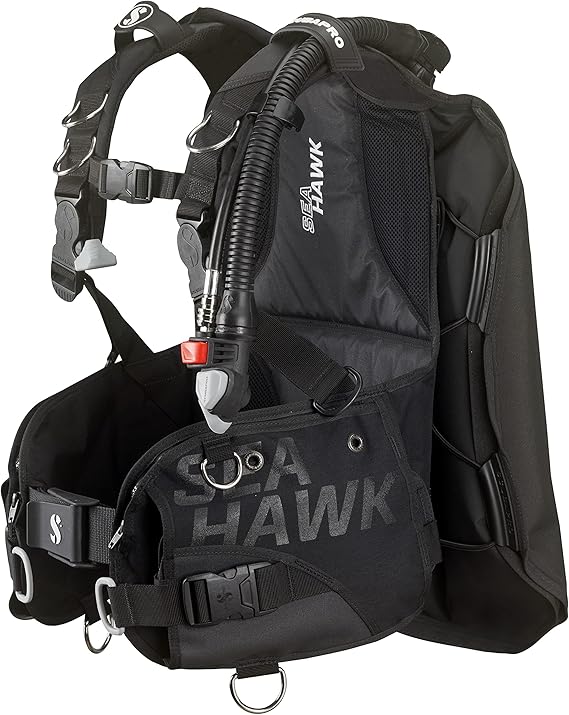 SCUBAPRO Seahawk 2 BCD, W/BPI, Black, XS