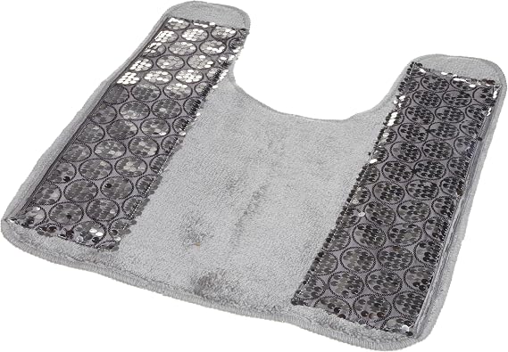 Popular Bath Silver Sinatra, Contour Rug