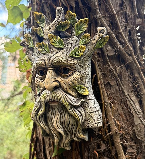 coolboy Tree Faces Bird Feeder,Tree Hugger Sculpture Garden Trees Decor