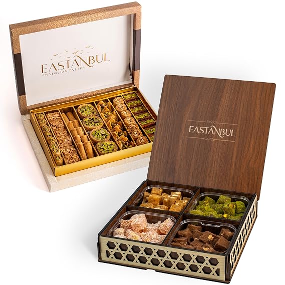 Eastanbul Baklava & Turkish Delight Gift Set, Baklava Gift Box