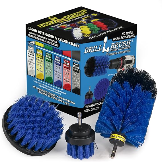 Pool Cleaner - Car Wash Detailing and Scrubbing Brush Kit - Boat Scrubber