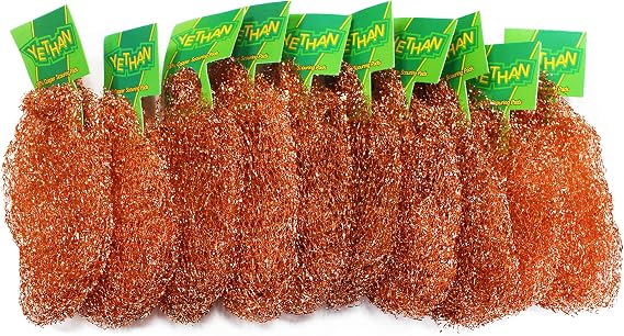 Copper Scouring Pad, 10 Pcs/Pack