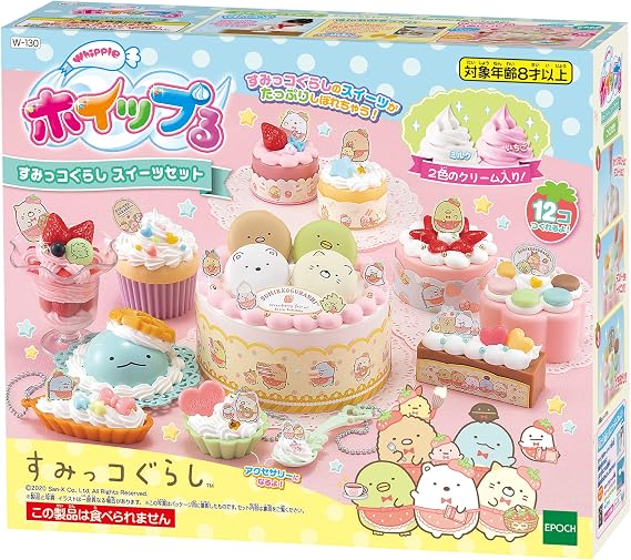 Whipping Character Sumikko Gurashi Sweets Set W-130, For Ages 8 and Up, Toy, Decoration, Pastry Chef Making Toy Whipple EPOCH