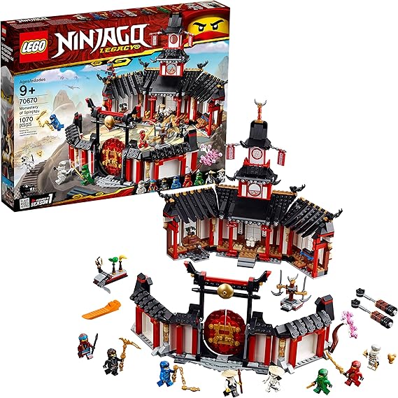 LEGO Ninjago Legacy Monastery of Spinjitzu 70670 Building Kit New 2019 (1070 Pieces)