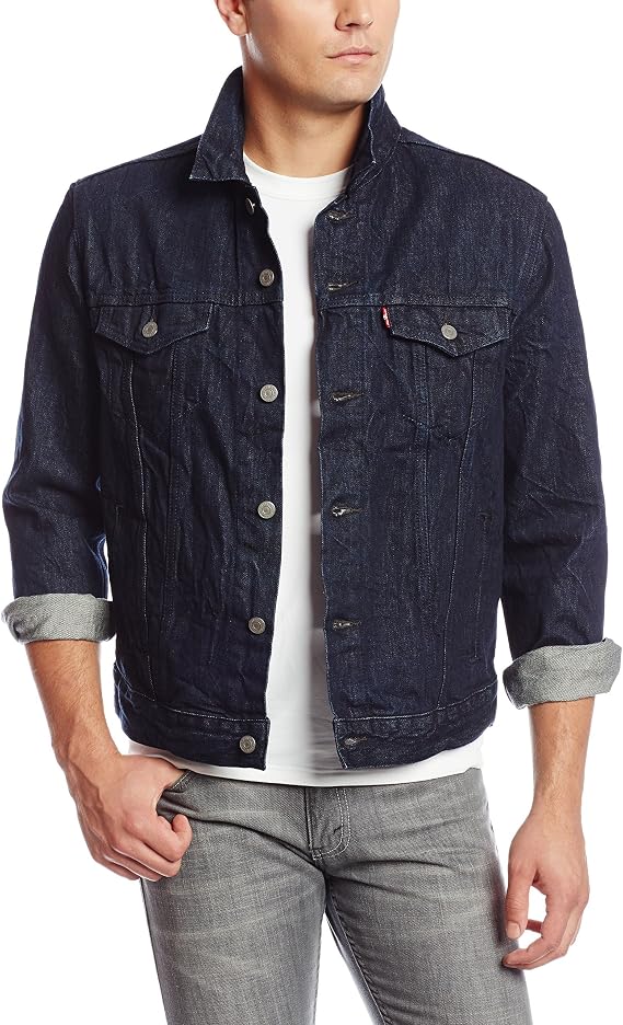 Levi's Men's Relaxed Trucker Jacket, Harrington, Small