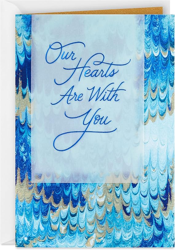 Hallmark Sympathy Card from Both or From All Our Hearts Are With You 5RZB2133