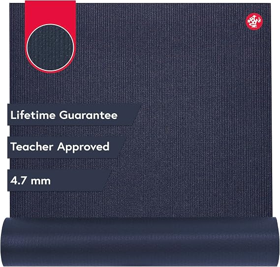 Manduka PROlite Yoga Mat - 1 Teacher Recommended, Grippy Textured 6mm ultra-dense, Hot Yoga Workout, Studio at Home Pilates