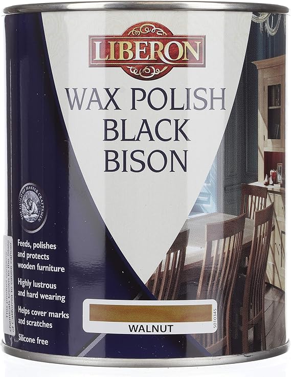 Liberon Black Bison Paste Wax, 1 Liter, Walnut