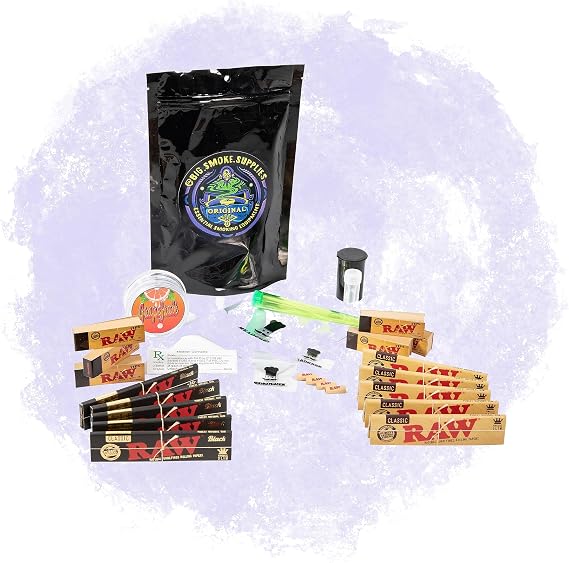 BIGSMOKESUPPLIES - The"Fully Loaded" Bundles - Rolling Smoking Personal/Gift Set Hampers - RAWTHENTIC (Fully Loaded)