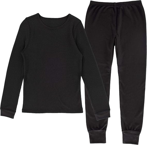Fruit of the Loom Girls' Premium Thermal Waffle Underwear Set