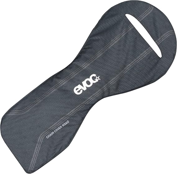 EVOC CHAIN COVER ROAD frame bag, transport protection for the bike and chain of road bikes (cover for bicycle chains, for most road bikes, Velcro fixation, protection against dirt and damage), Black