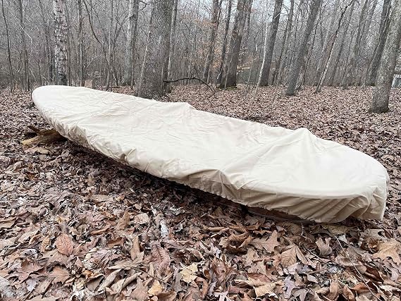 Cypress Rowe Outfitters Nature Proof 14' 15' Canoe / Kayak Cover for Outdoor Storage, fits 14' to 15' to 15'6" canoes and kayaks
